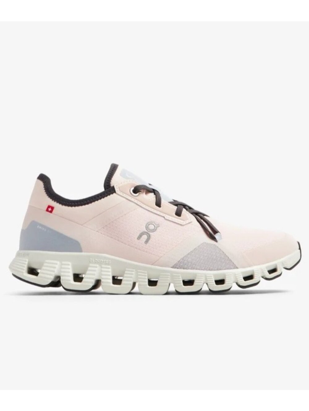 On Running Cloud X3 AD Shell Heather W10.5 Lightweight Trainers Pink Gray